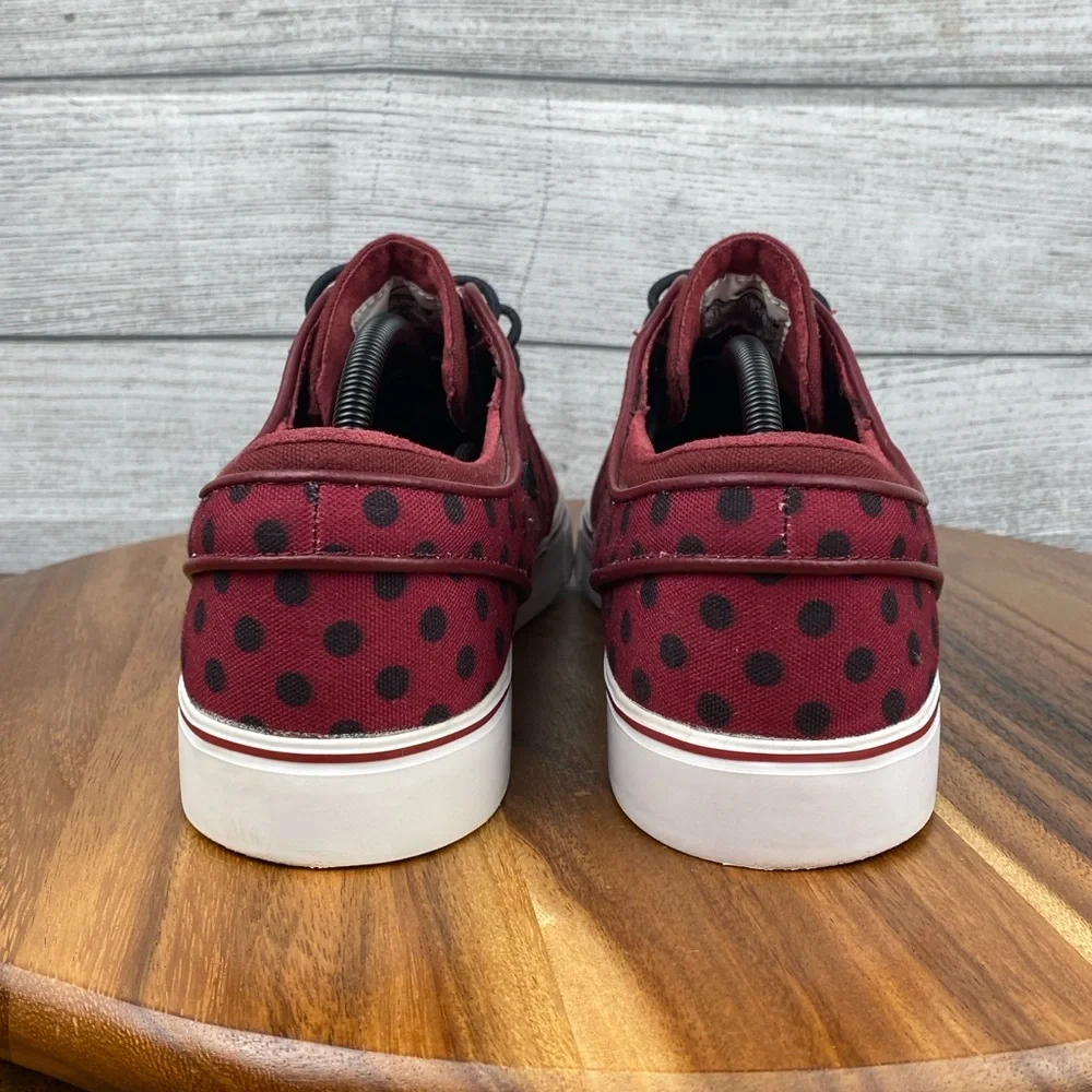 Nike SB Zoom Stefan Janoski Canvas Team Red Polka Dot Shoe 705190-601 Men’s 12